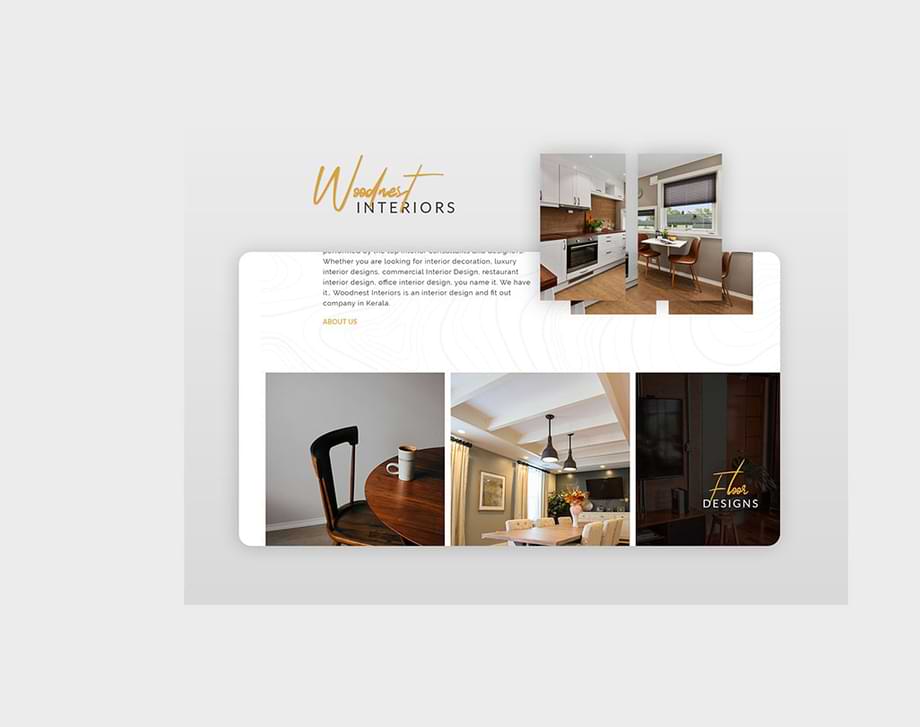 Woodest interiors website development