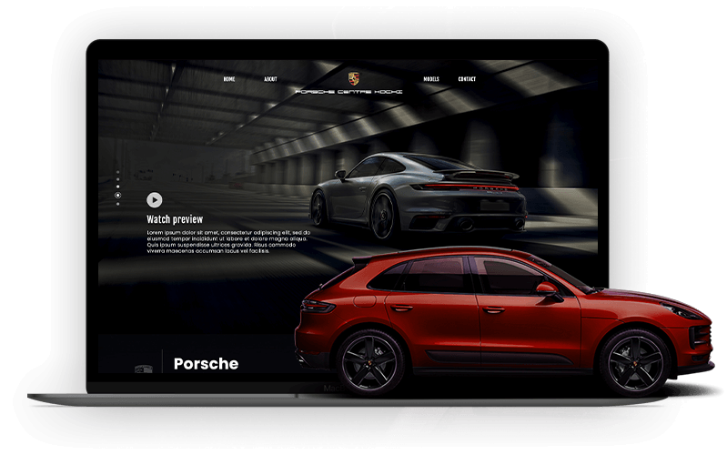 Website design for Porsche Kochi by top website development company in Kerala