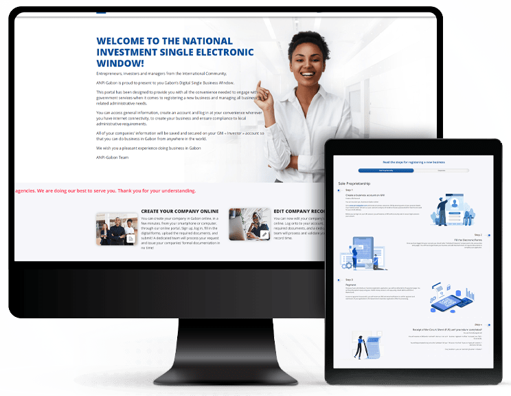 A modern website showcasing GNI website.