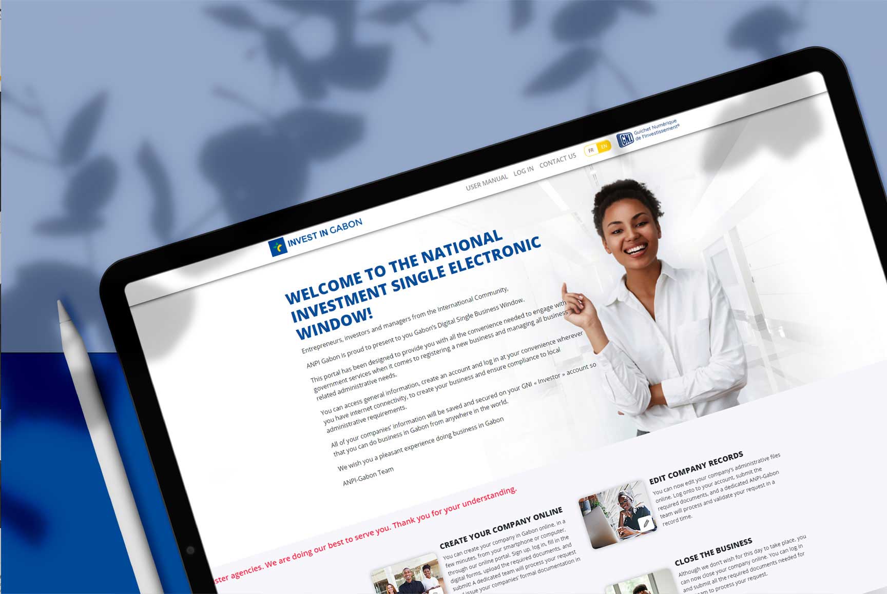 Website design showcasing a modern layout.