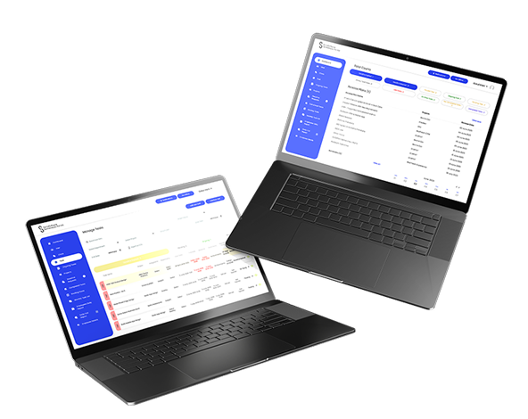 SaihaTask dashboards on laptops