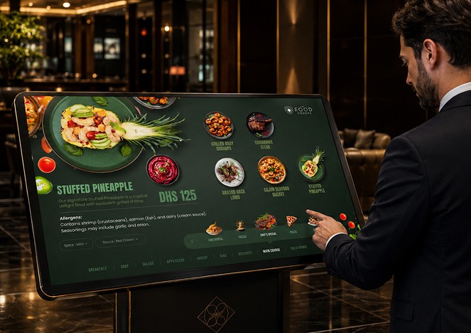 Food Square restaurant kiosk interface