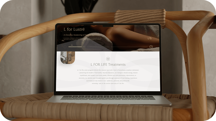 L for Life treatment page design