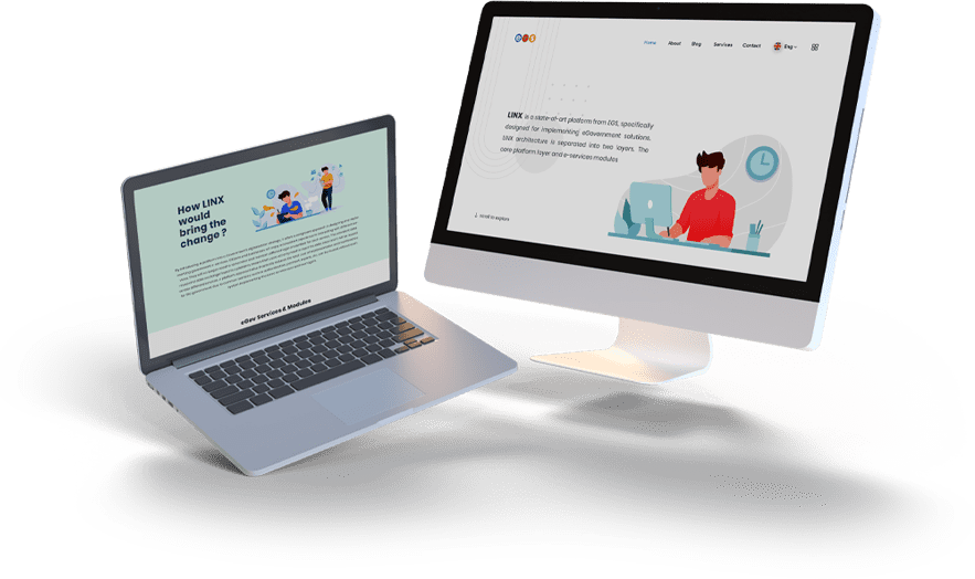 A modern website design showcasing various elements of web development and design techniques.