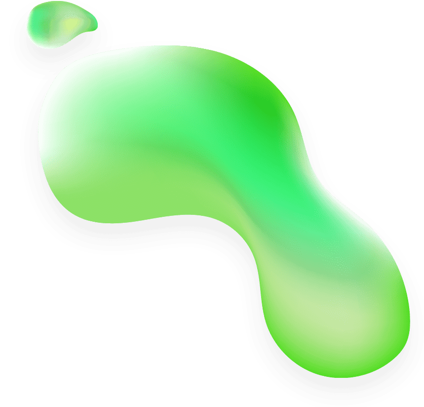 A vibrant green liquid cascades against a stark black background, creating a striking visual contrast.